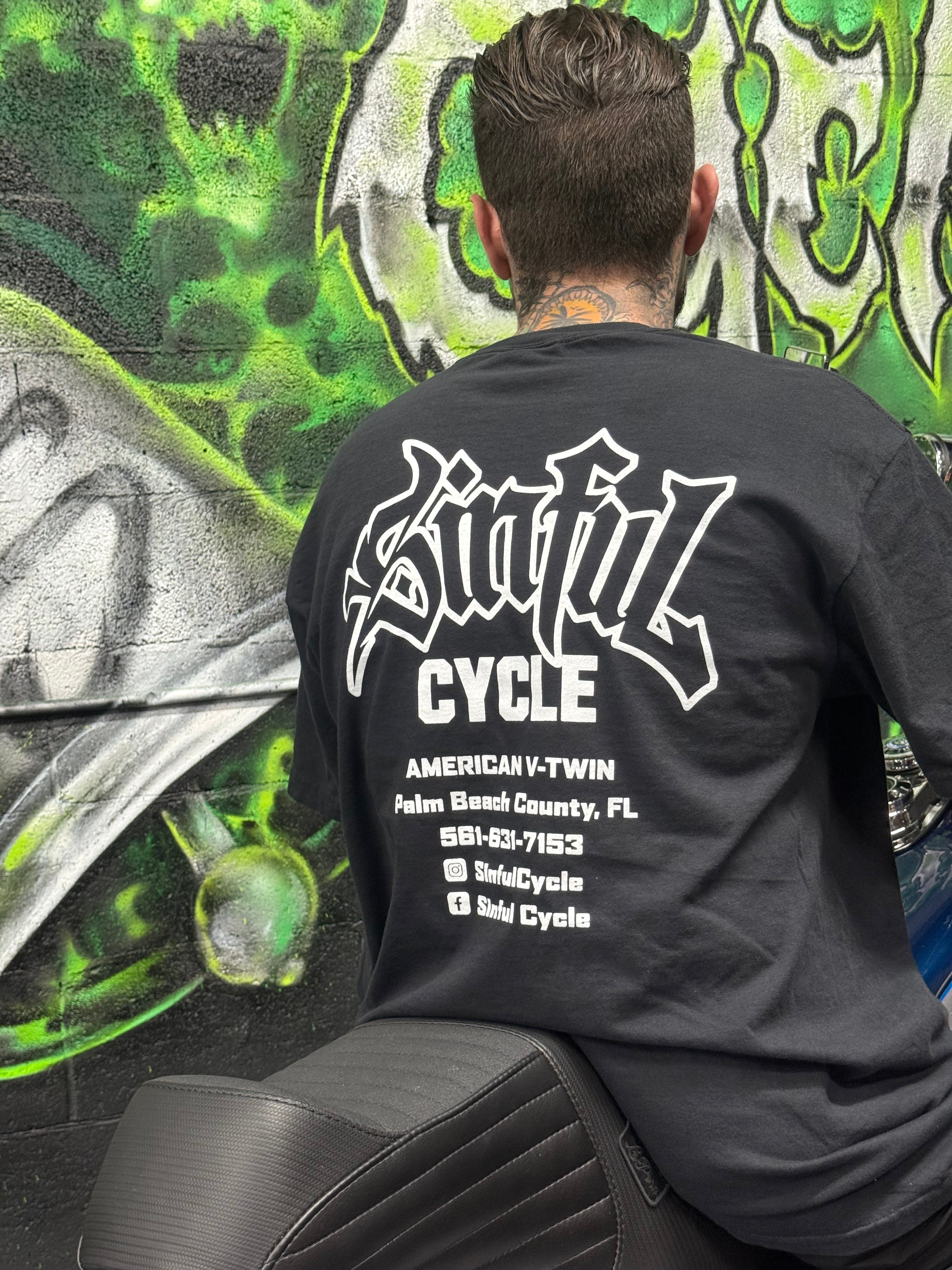 Sinful Cycle Shop Tee V2